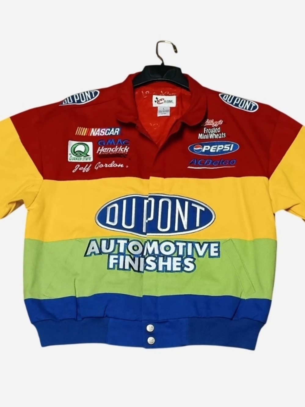 Chase Authentics Multicolor Racing Jacket - Red/Yellow/Green/Blue